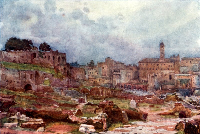 Das Forum, Blick zum Kapitol von Alberto Pisa