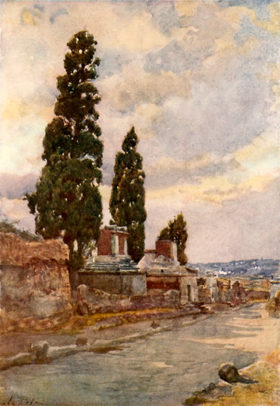 Die Straße der Gräber von Alberto Pisa