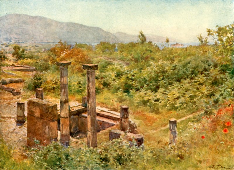 Blick von Pompeji von Alberto Pisa
