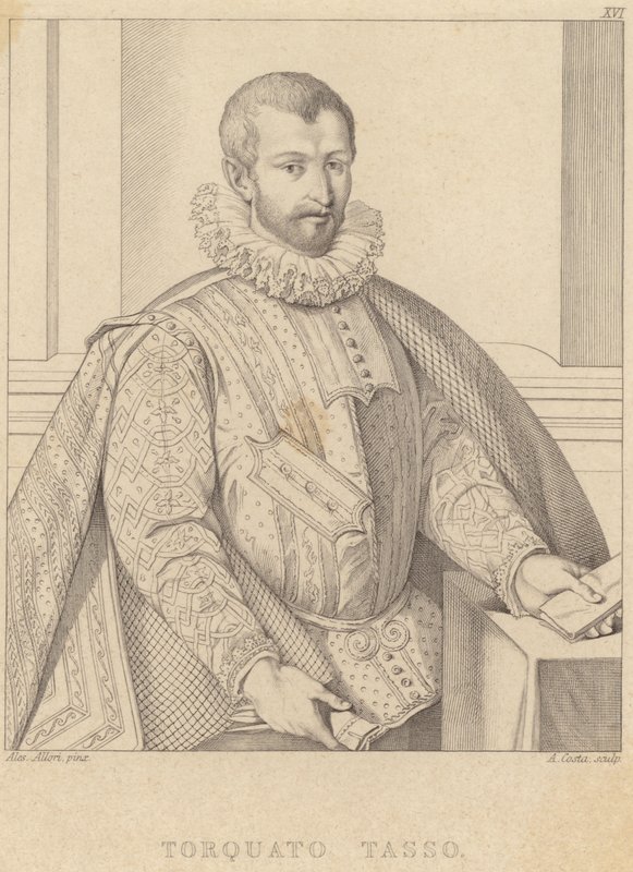 Porträt von Torquato Tasso von Alessandro Allori