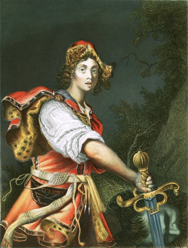 David mit dem Kopf von Goliath von Alessandro Turchi