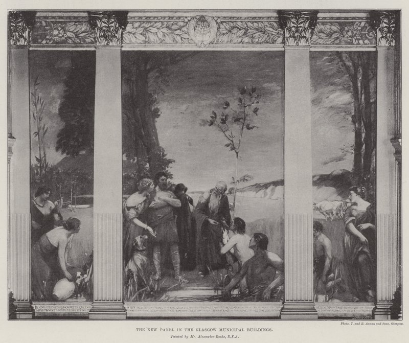 Das neue Panel in den Glasgow Municipal Buildings von Alexander Ignatius Roche