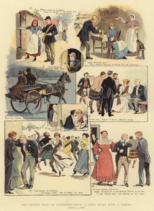 Der jährliche Ball in Auchtertaverty, eine Liebesgeschichte mit Fortsetzung von Alexander Stuart Boyd