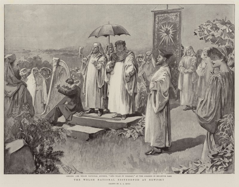 Das walisische National-Eisteddfod in Newport von Alexander Stuart Boyd