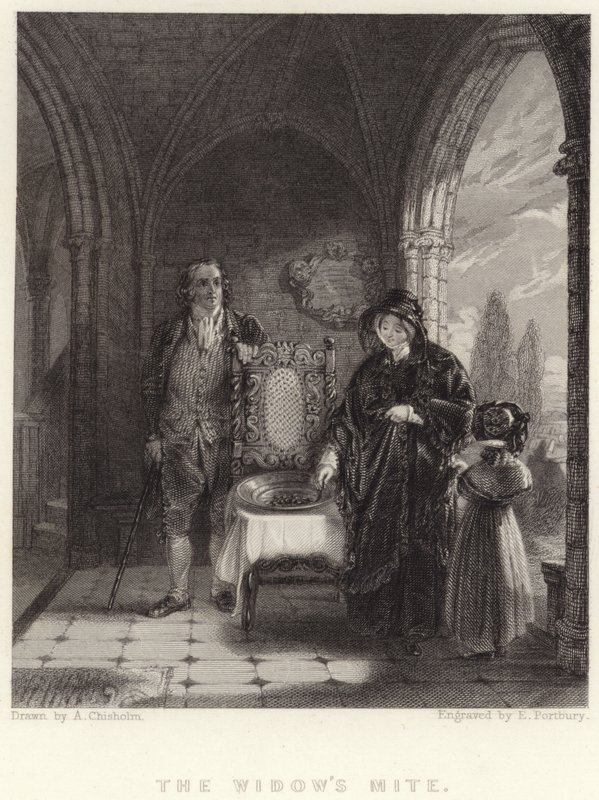 Das Scherflein der Witwe von Alexander (after) Chisholm