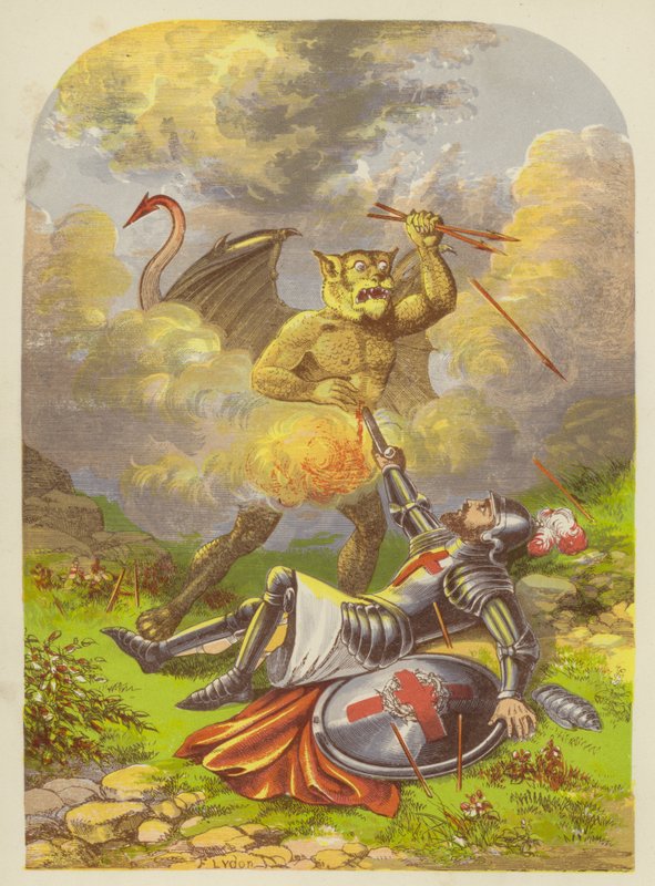 Christians Kampf mit Apollyon von Alexander Francis Lydon