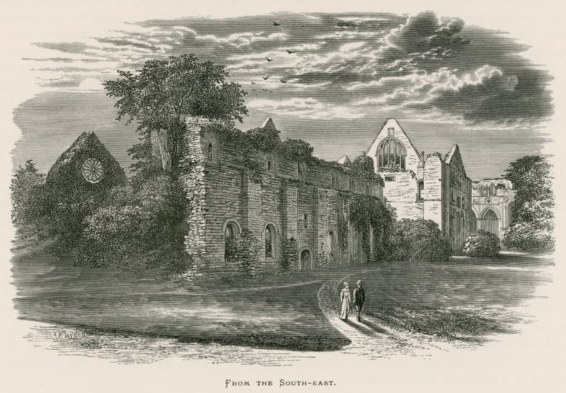 Dryburgh Abbey, von Südosten von Alexander Francis Lydon