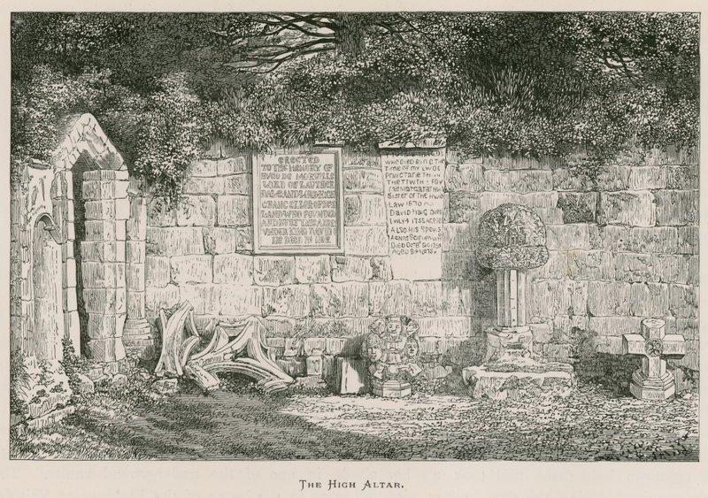 Dryburgh Abbey, Der Hohe Altar von Alexander Francis Lydon