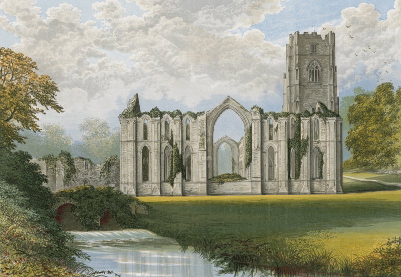 Fountains Abbey von Alexander Francis Lydon
