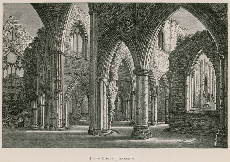 Tintern Abbey, vom südlichen Querschiff von Alexander Francis Lydon