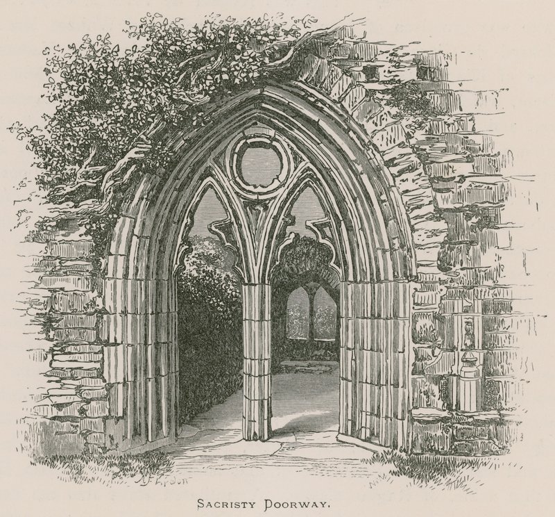 Tintern Abbey, Sakristeitür von Alexander Francis Lydon