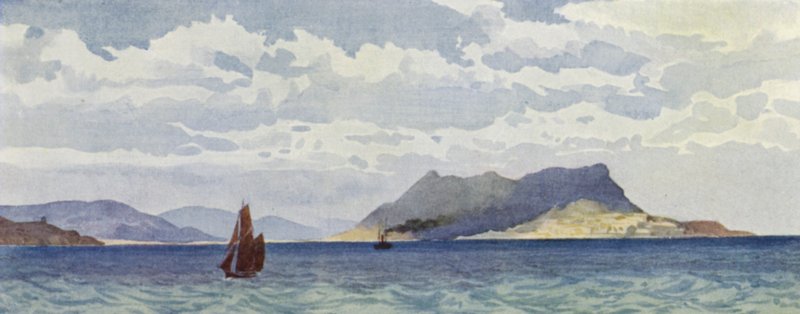 Gibraltar von Westen von Alexander Henry Hallam Murray