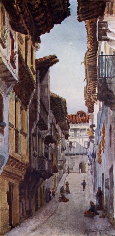 Eine Straße in Fuentarabia von Alexander Wallace Rimington