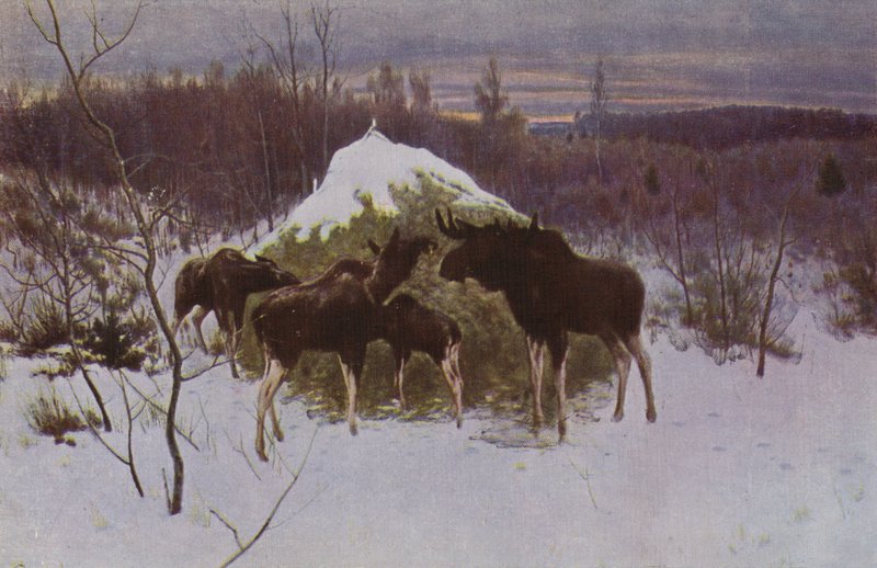 Elchherde, 1889 von Alexei Steipanovitch Stepanov