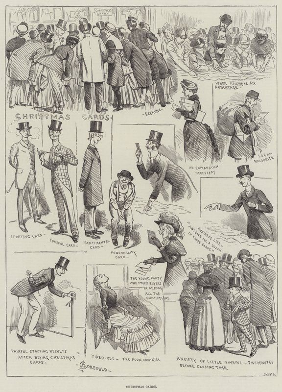Weihnachtskarten von Alfred Courbould