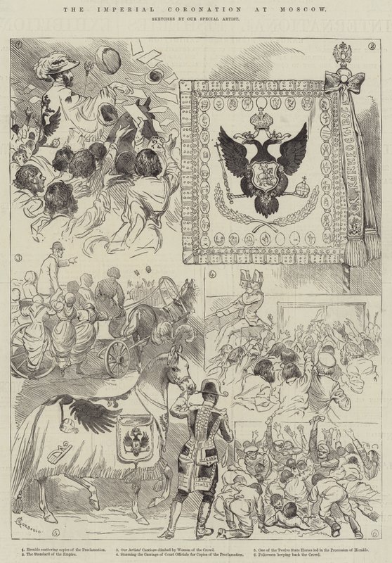 Die Kaiserkrönung in Moskau von Alfred Courbould