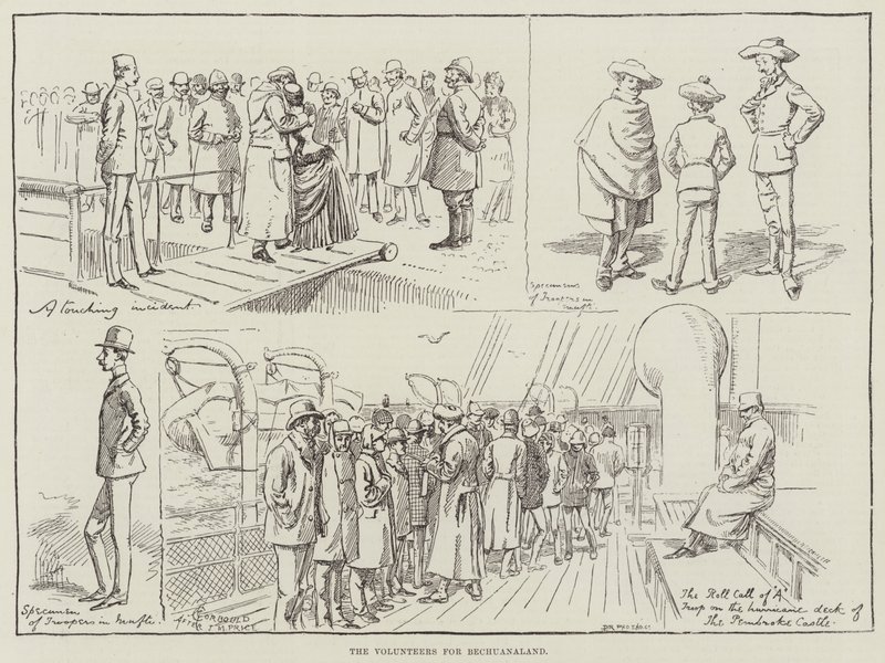 Die Freiwilligen für Bechuanaland von Alfred Courbould