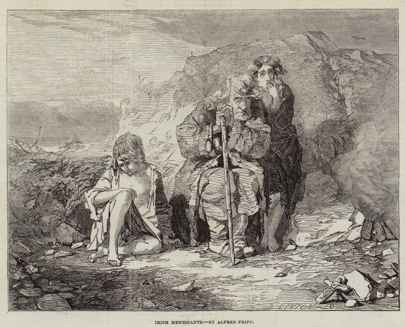 Irische Bettler von Alfred Downing Fripp