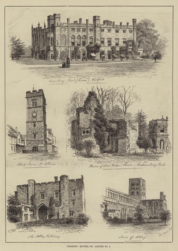 Postkutschenrouten, St. Albans von Alfred Robert Quinton