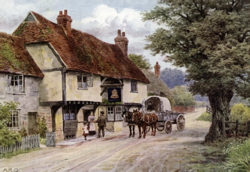 The Bell Inn, Waltham St Laurence, Berkshire von Alfred Robert Quinton