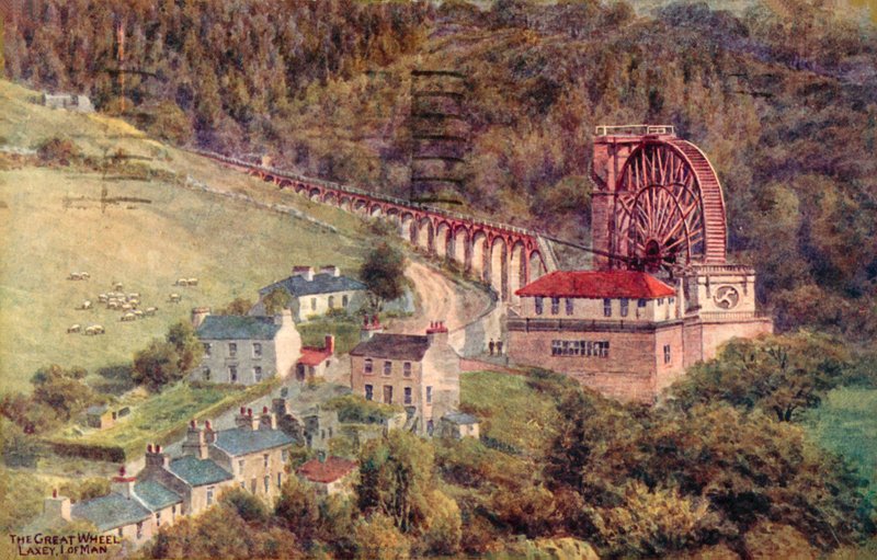 Das große Rad, Laxey, Isle of Man von Alfred Robert Quinton