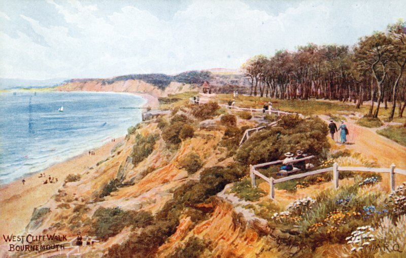 West Cliff Walk, Bournemouth von Alfred Robert Quinton