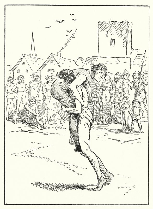 Merrie England: Ein Wrestling-Match von Alfred (after) Pearse