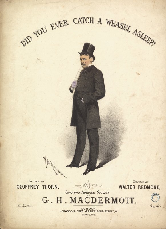 Hast du jemals einen schlafenden Wiesel gefangen? von Alfred Concanen