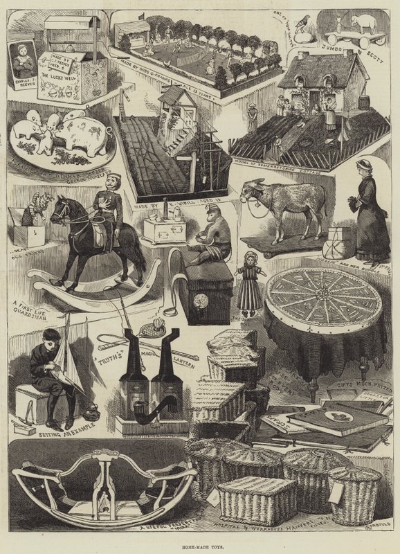 Selbstgemachte Spielzeuge von Alfred Courbould