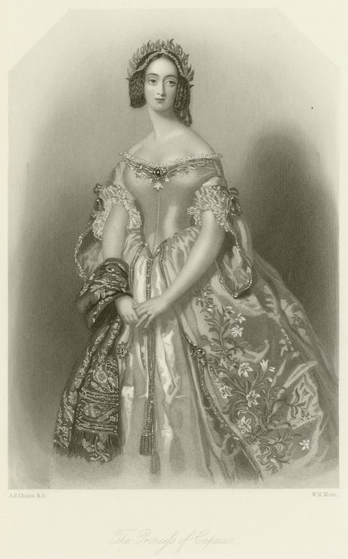 Die Prinzessin von Capua von Alfred Edward Chalon
