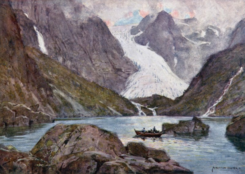 Bondhus-Gletscher, Hardangerfjord von Alfred Heaton Cooper