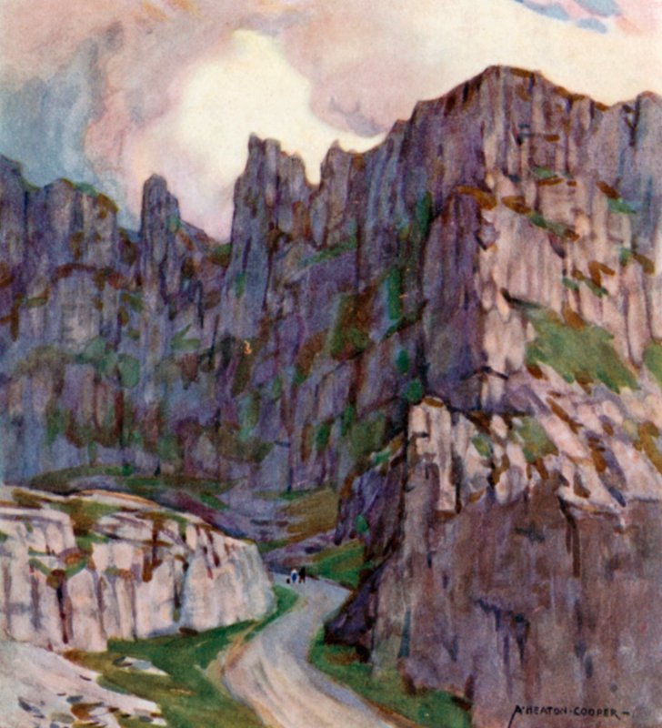 Cheddar-Schlucht von Alfred Heaton Cooper