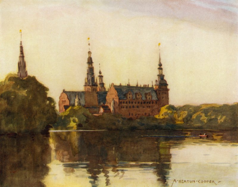 Dänemark: Schloss Frederiksborg von Alfred Heaton Cooper