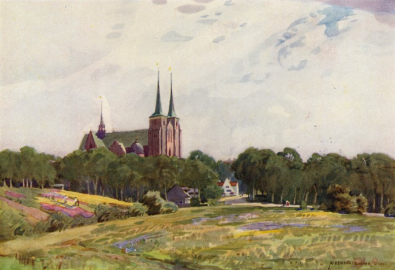 Dänemark: Dom von Roskilde von Alfred Heaton Cooper