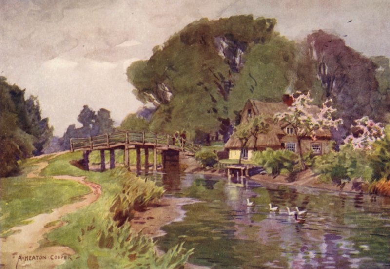 Flatford Bridge, Suffolk von Alfred Heaton Cooper