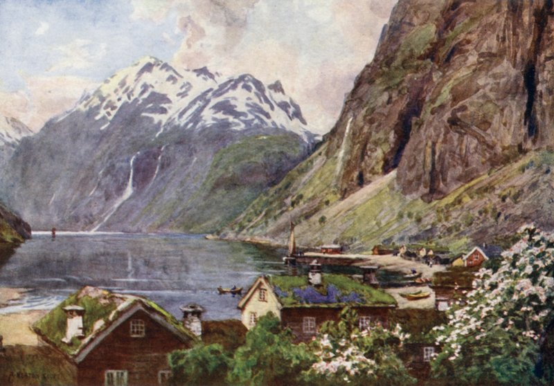 Geirangerfjord von Alfred Heaton Cooper