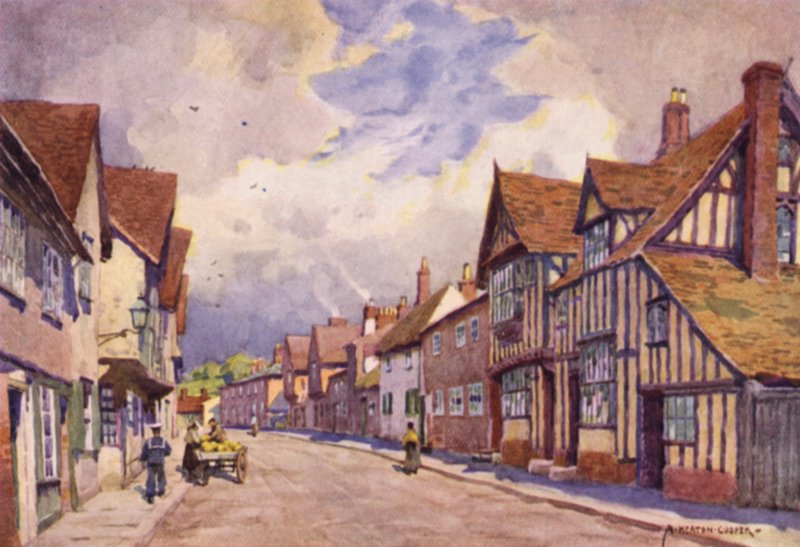 Die alte Moot Hall, Sudbury, Suffolk von Alfred Heaton Cooper