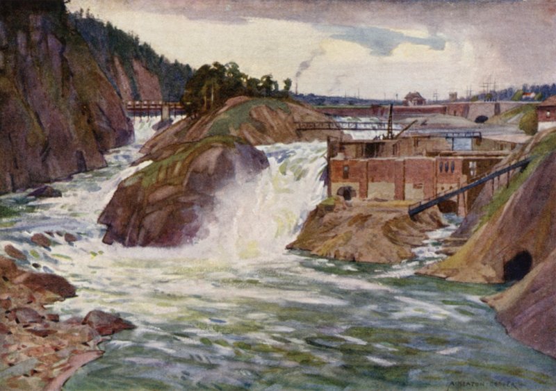 Die Trollhättan-Fälle von Alfred Heaton Cooper