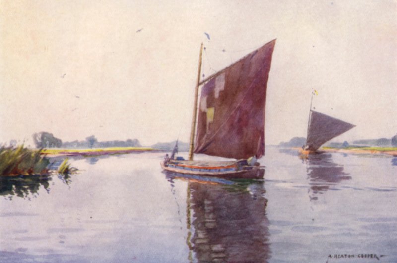Wherries an der Waveney, Suffolk von Alfred Heaton Cooper