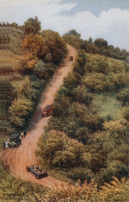 Eine Biegung am Porlock Hill von Alfred Robert Quinton