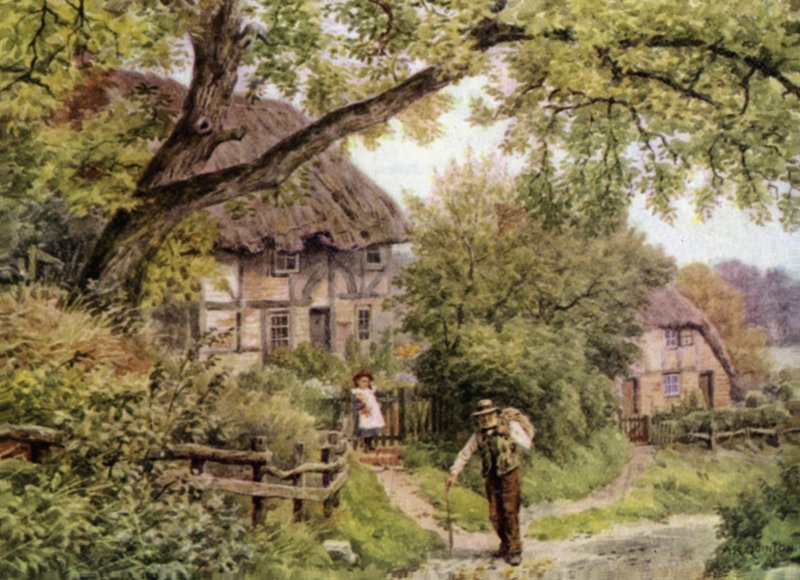 Ein Seitenweg in Houghton, Sussex von Alfred Robert Quinton