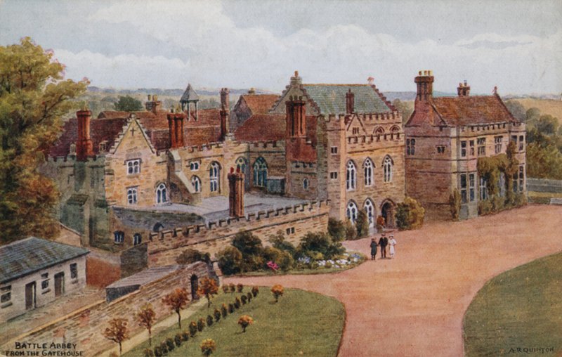 Battle Abbey, vom Torhaus von Alfred Robert Quinton