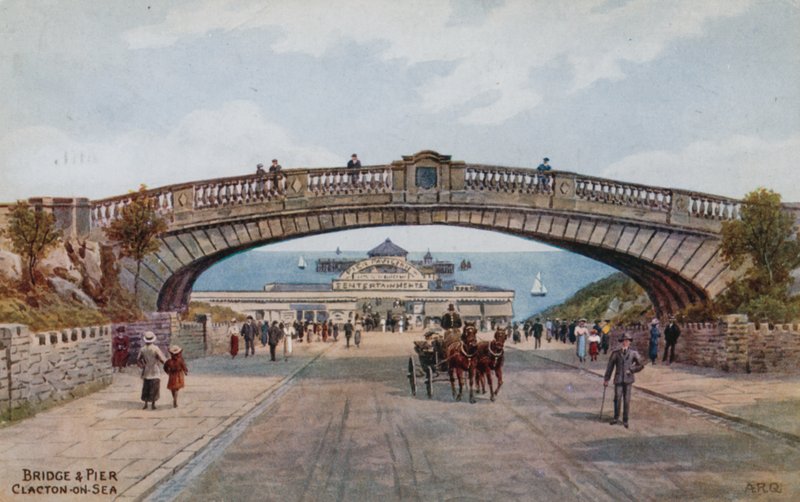 Brücke und Pier, Clacton-on-Sea von Alfred Robert Quinton