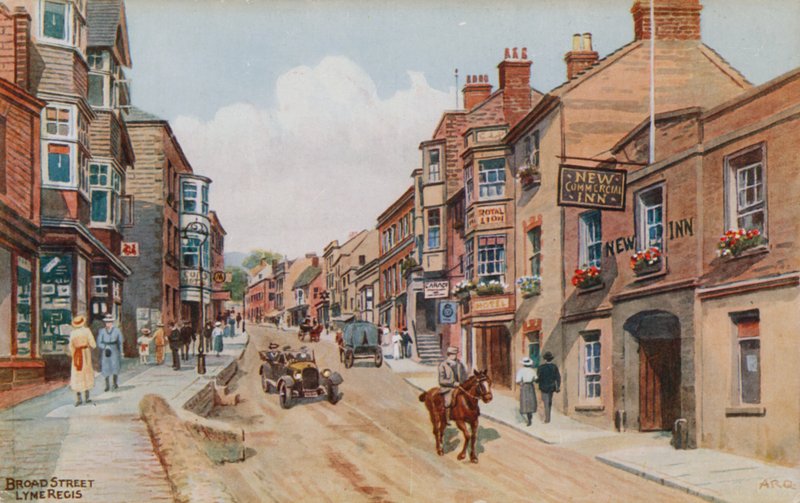Broad Street, Lyme Regis von Alfred Robert Quinton