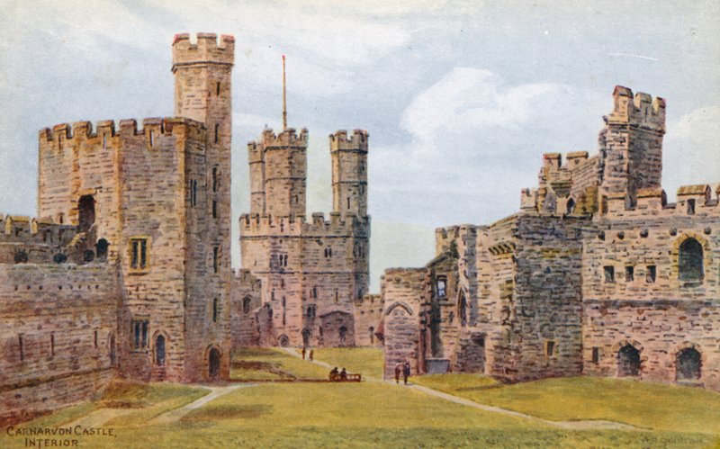 Carnarvon Castle, Innenansicht von Alfred Robert Quinton