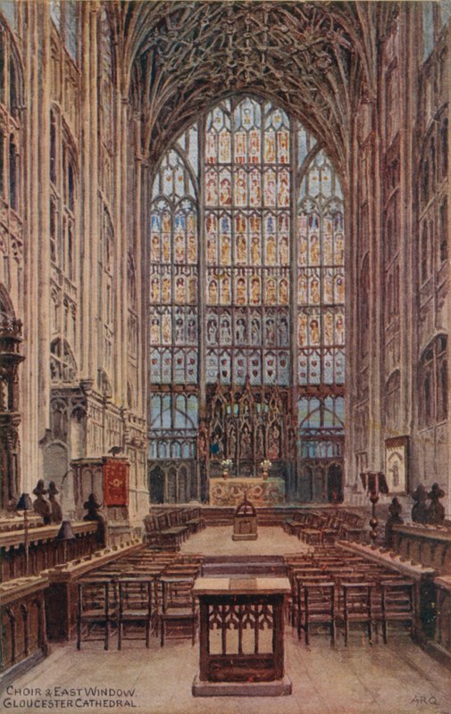 Chor und Ostfenster, Gloucester Cathedral von Alfred Robert Quinton