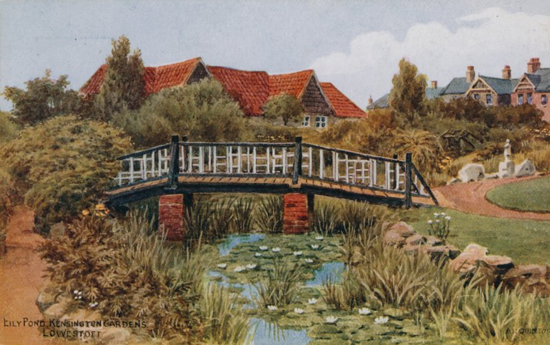 Eily Pond, Kensington Gardens; Lowestoft von Alfred Robert Quinton