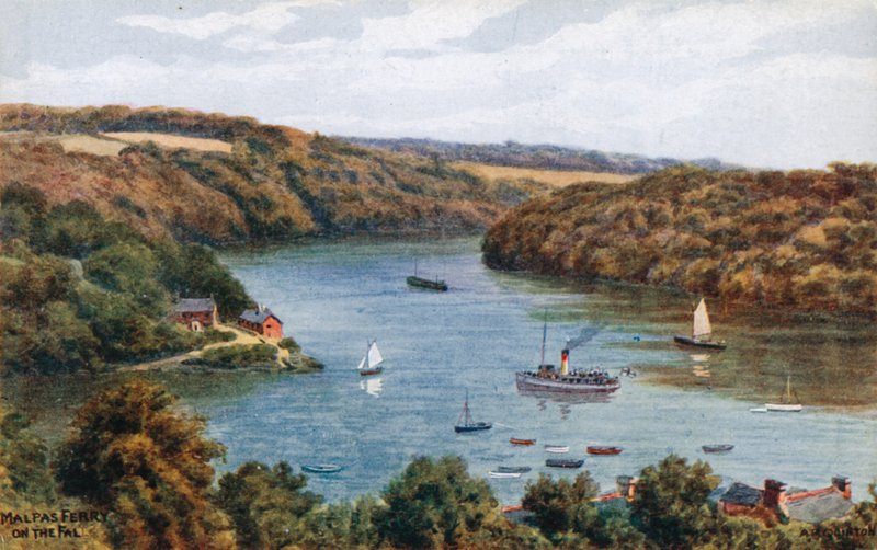 Malpas Fähre am Wasserfall von Alfred Robert Quinton