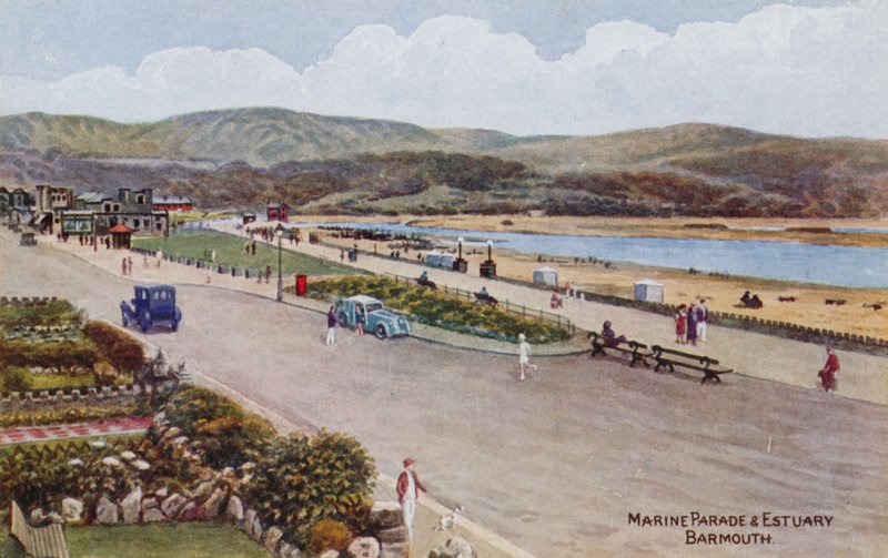 Marine Parade und Mündung, Barmouth von Alfred Robert Quinton