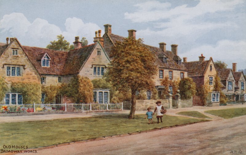 Alte Häuser, Broadway, Worcs von Alfred Robert Quinton